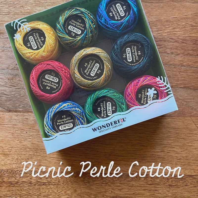 Picnic Perle Cotton Threads (Wonderfil and Dropcloth)