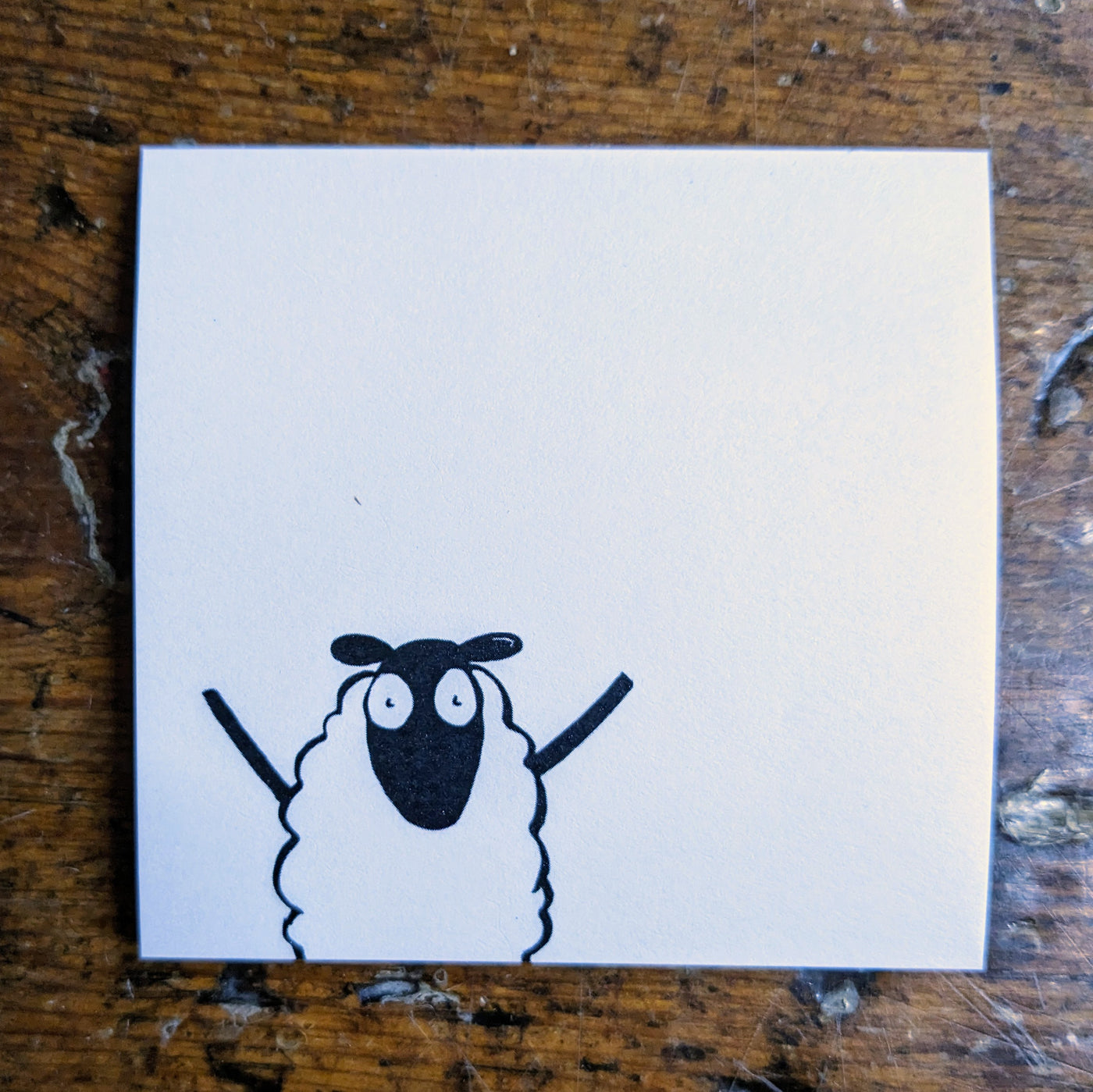 Spun Sheep Sticky Note Pad