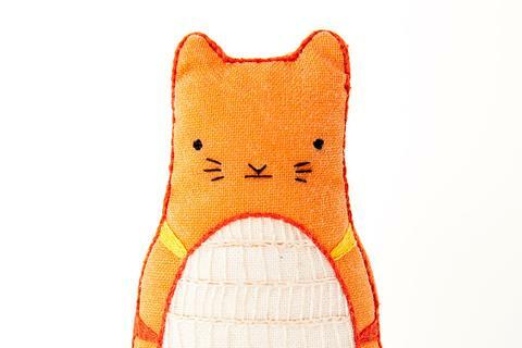 Tabby Cat DIY Embroidered Doll Kit (Level 2)